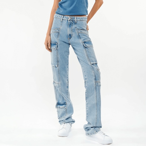 ICON Bianca cargo jeans 25 New - Picture 2 of 11